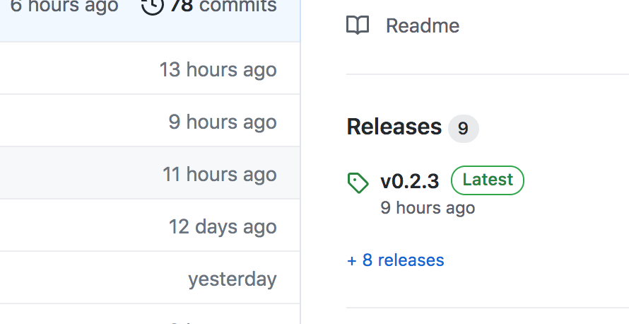 latest release on GitHub